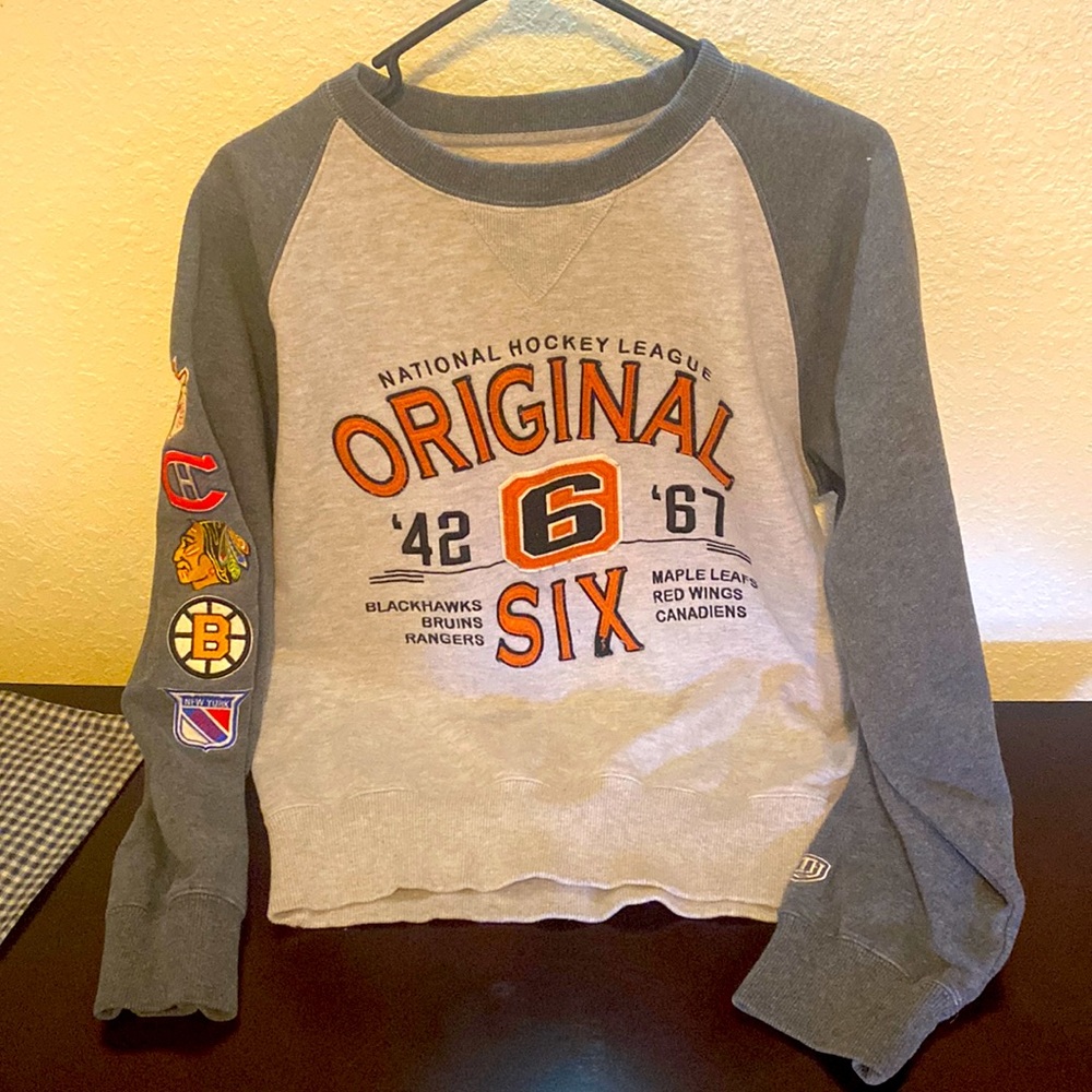 Old Time Hockey NHL Original 6 Crewneck Sweatshirt Size Small